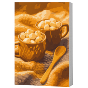 Cacao cu bezele,40x50cm Eco,Pictura pe numere