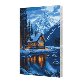 Oglinda inghetata a lacului,40x50cm Eco,Pictura pe numere