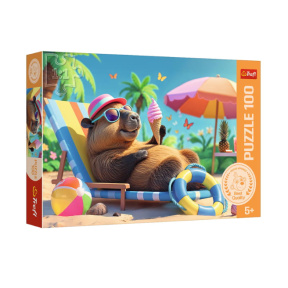 Пазлы 100 - Capybara style relax