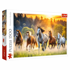 Puzzle Trefl "1500" - Wild horses
