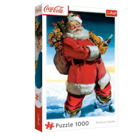 Пазлы "1000 XMAS" - "Coca-Cola: Santa Claus in the snow"