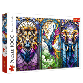 Puzzle "1000" - Stained Glass: Animals