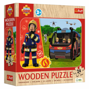 Puzzle Trefl "24 Wooden Puzzle" - Amazing Fireman / Prism A&D Fireman Sam