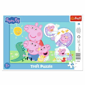 Пазлы Trefl "15 Frame" - "The nicest piggy / Peppa Pig"