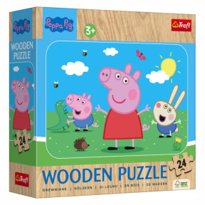 Пазлы Trefl "24 Wooden Puzzle" - Meet lovely Peppa / Peppa Pig