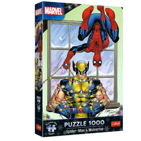 Puzzle "1000 XMAS Premium Plus" - Spider-Man & Wolverine