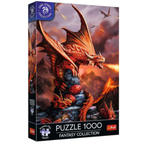 Пазлы "1000 Premium Plus" - "Fantasy Collection: Fire Dragon"