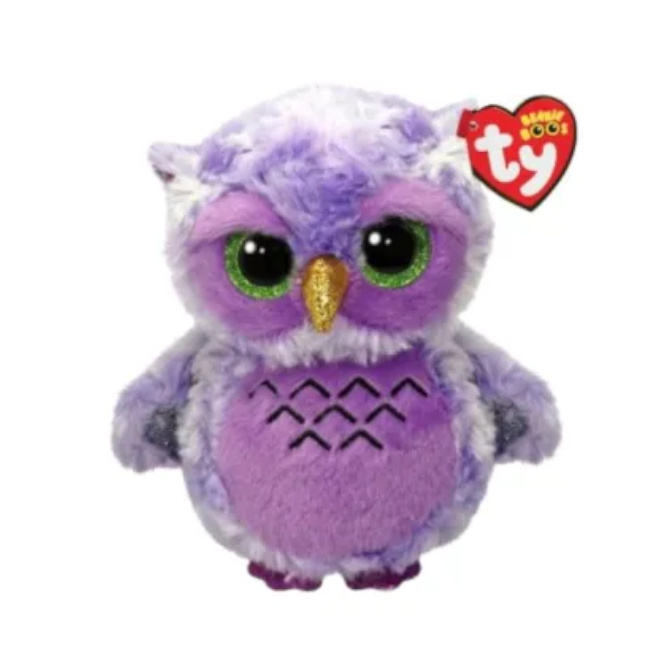 Jucărie moale Bufnița Owlivia Beanie Boos 15 cm TY