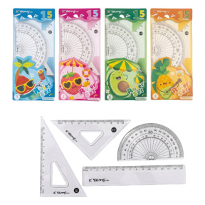 Set pentru desen Yalong 15 cm transparent