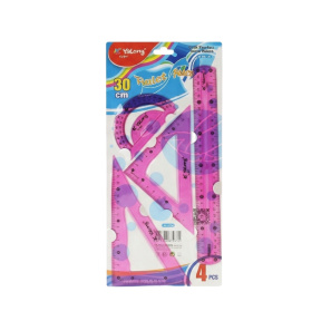 Set pentru desen Yalong 30 cm, roz