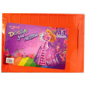 Tablă pentru modelare cu decor A4, portocalie