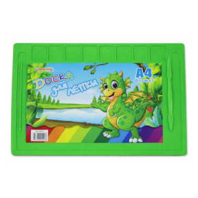 Tablă pentru modelare cu decor A4, verde