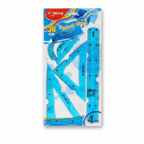 Set pentru desen Yalong 30 cm color, azuriu