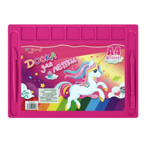 Tablă pentru modelare cu decor A4, roz