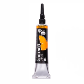 Contur universal, Orange, fluorescent, 20 ml, ROSA Talent