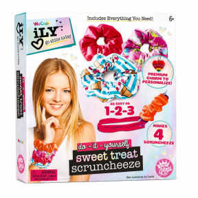 Set creare elastice de par DIY Scruncheeze, WeCool
