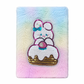 Carnet notite A5 plush 21903-116 Rabbit