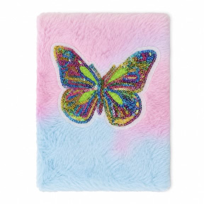 Carnet notite A5 plush 21903-108 Butterfly