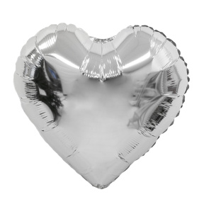 Balon din folie de oformare 24  Inima Argint