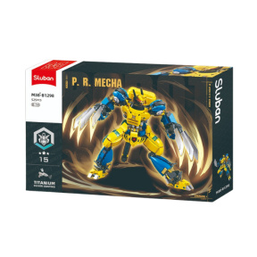 Set de construcție Sluban „Robot-Lup-fantomă”, 525 piese