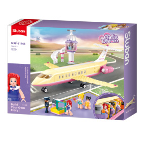 Set de construcție Sluban „Avion de lux”, 383 piese