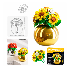 Конструктор Sluban «Цветы. Подсолнухи», 288 элементов