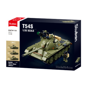 Set de construcție Sluban „Tanc T-54S”, 604 piese