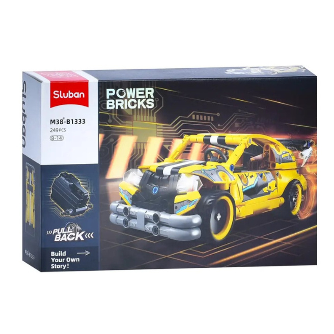 Set de construcție Sluban „Mașină sport”, 249 piese