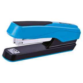 Capsator Berlingo plastic (capse №24/6), 25 foi, "Fluent" albastru