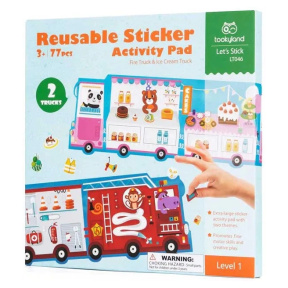 Stickere reutilizabile cu caiet de joacă Tooky Toy