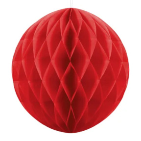Decorațiune din hârtie Balon, roșu, 30 cm, PartyDeco