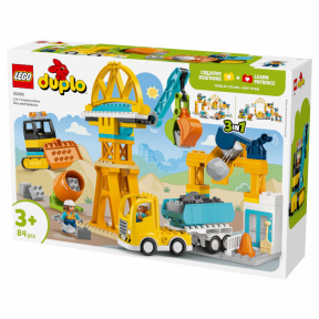 Constructor LEGO DUPLO Șantier și mijloace de transport 3 în 1