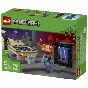 Constructor LEGO Minecraft Călătoria prin portal către Lumea de Jos și Margina