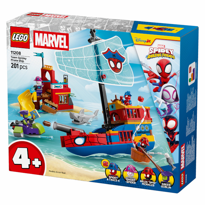Constructor LEGO Marvel Nava pirat a lui Spider-Man