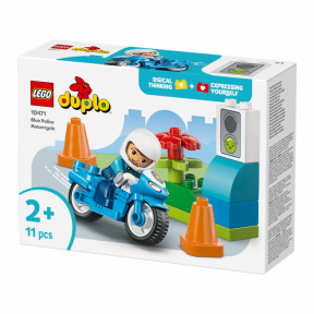 Constructor LEGO DUPLO Motocicletă albastră de poliție