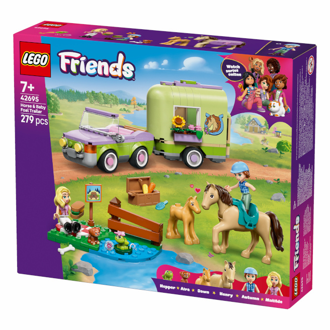 Constructor LEGO Friends Remorca pentru transportul cailor si manjilor