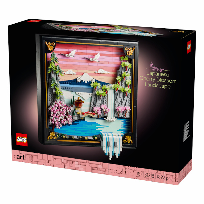 Constructor LEGO Art Peisajul cu sakura japoneză înflorită