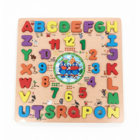 Обучающая доска Часы с буквами заглавными