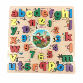 Обучающая доска Часы с буквами прописными