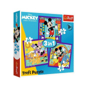 Puzzle "3in1" - "Mickey and his merry crew", Trefl
