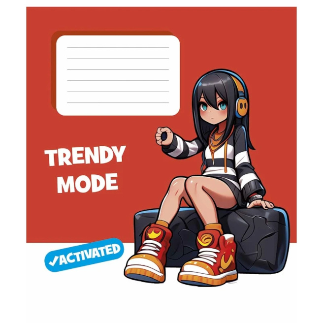 Caiet 24 foi linie Shkolyarik Trendy mode activated