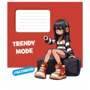 Caiet 24 foi linie Shkolyarik Trendy mode activated