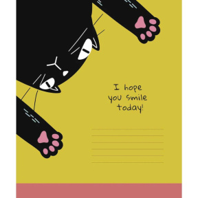 Caiet 12 foi pătrățele Shkolyarik Genius Cats life