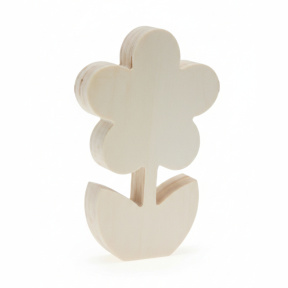 Декоративная фигурка Деревянный цветочек, 16 см