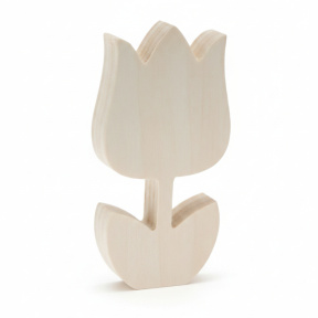 Декоративная фигурка Деревянный тюльпан, 16 см