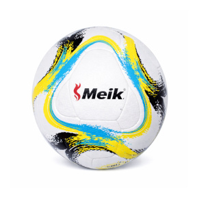 Minge de fotbal Size 5 PVC-Paneled Glued galben-albastru deschis