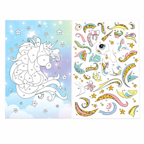 Aplicație cu autocolante TRI SOVI „Unicorn”, A4
