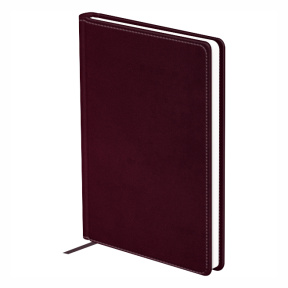 Agendă nedatată A6, 136 foi, piele sintetică, BG „Winner. Violet”, burgund