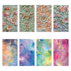 Blocnotes A6 32 foi cu pătrățele pe agrafă BG „Flowers and shine”, paiete