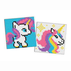 Unicorn, 9 х 9 cm, autocolante cu mozaic cu diamante